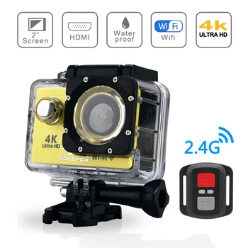

New H9R Action Camera 4K 25FPS WIFI 2.0" LCD Screen Mini Helmet Waterproof Sports DV Camera with Remote Control Video Recording