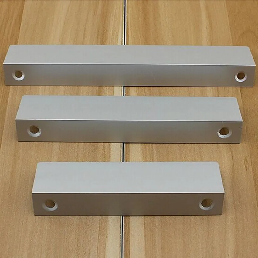 96MM 128MM 160MM Modern simple cabinet door edge sealing handles antique black drawer dresser hide pull knob 5\