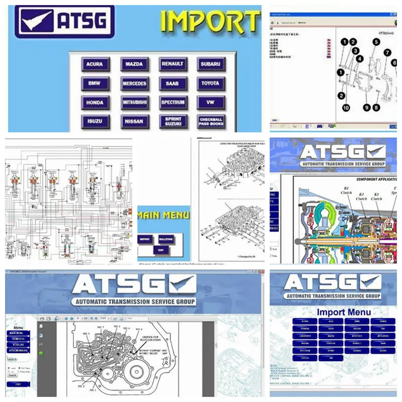 2020 новейшее программное обеспечение для диагностики автомобиля ATSG инструкции по
