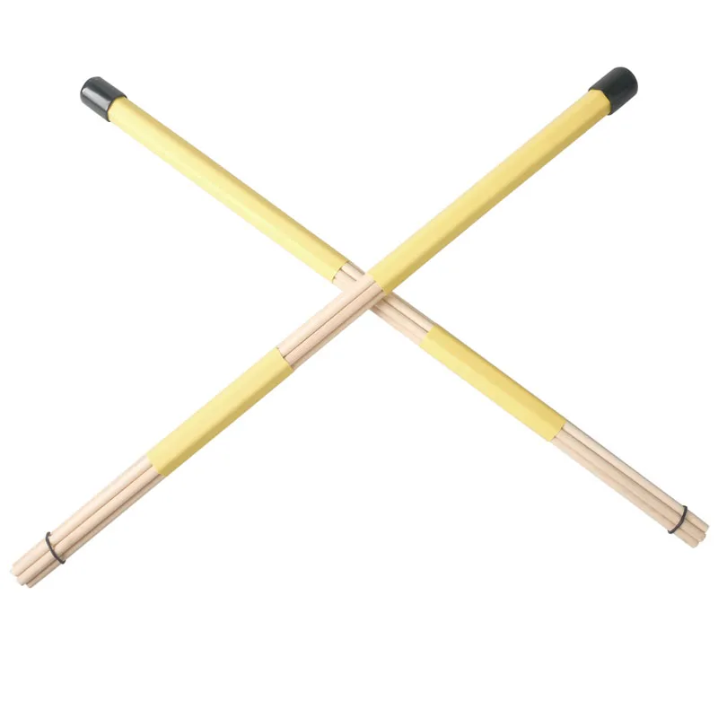 Buy Yellow Beige Bamboo Drum Brushes/ Drumsticks Drum