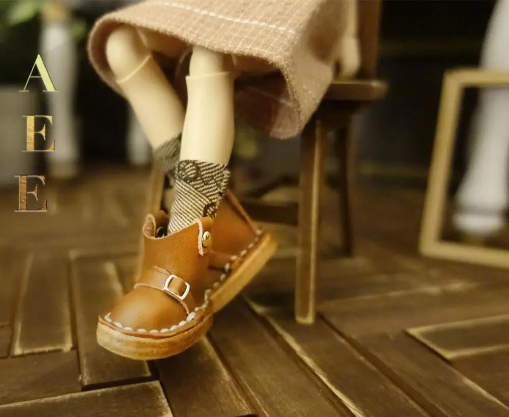 Кукла 1/6 обувь ручной работы кожаные ботинки Blyth(подходят для Pullip, blyth, azone, Kurhn, Licca, BJD, кукла 1/6