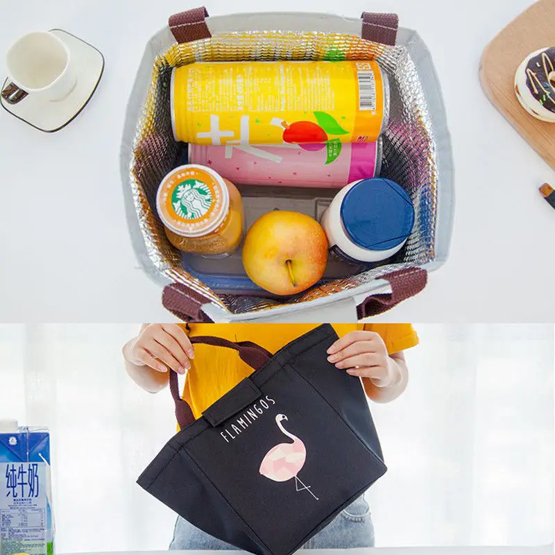 Fashion Portable Children Kids Lunch Bags Insulated Cool Lunch Bag