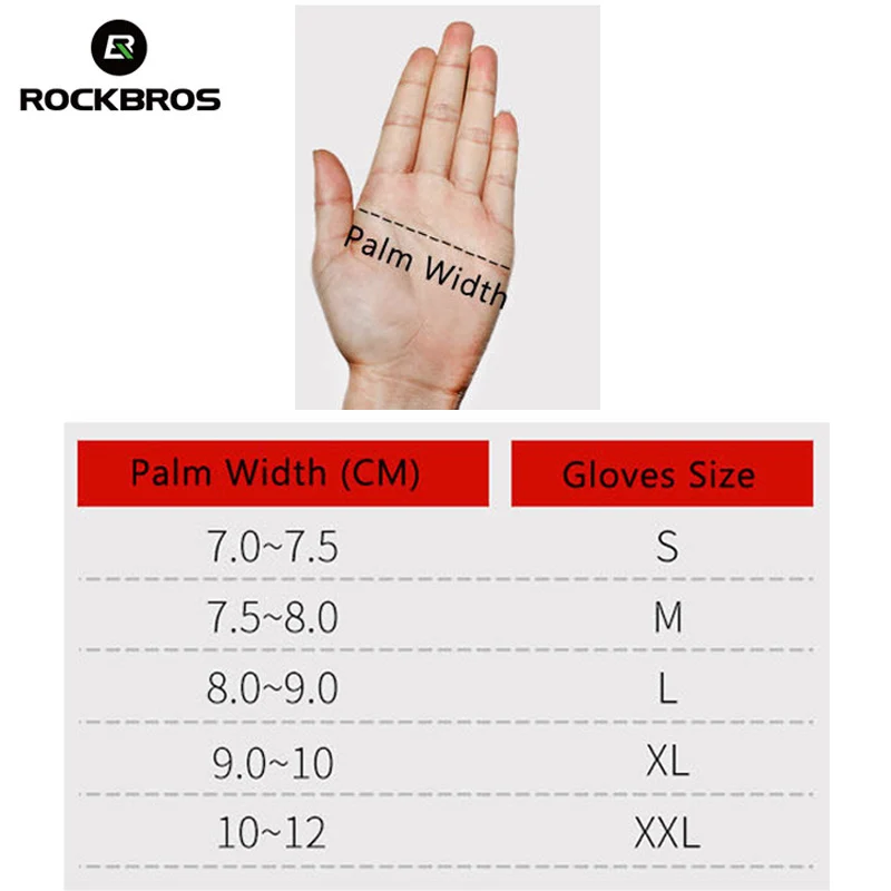ROCKBROS Touch Screen Cycling Gloves Autumn Winter Thermal Windproof Bicycle Gloves Keep Warm Thick Sport Glove Bike Accessories 6