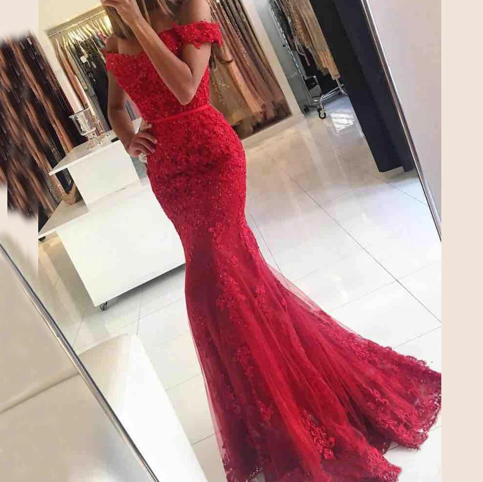 Купить Модные с аппликацией, с бусинами, в стиле русалки Пром платье с ...