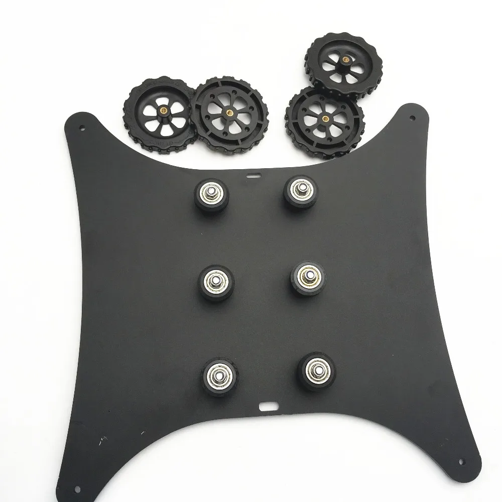 

1pcs CR-10 3D printer build plate base/Support Plate With Pulley kit heated bed carriage For Tornado/CR-10 3D printer parts