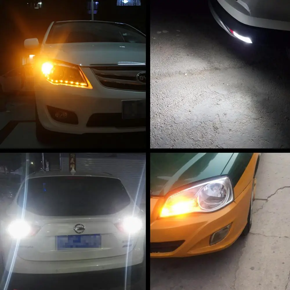 2 шт. 1157 BAY15D P215 Вт двухцветный светодиодный T20 7443 W215 Вт автомобильный DRL указатель поворота Светодиодная лампа T25 3157 P277 Вт автоматическое освещение лампа 12 В (art.: 3a353e20b2f) - 3a353e20b2f