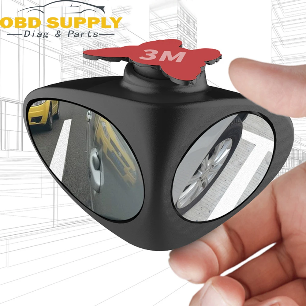 360 Degree Adjustable Car Blind Spot Mirror Wide Angle Rearview Convex Rotation For Parking Security | Автомобили и мотоциклы