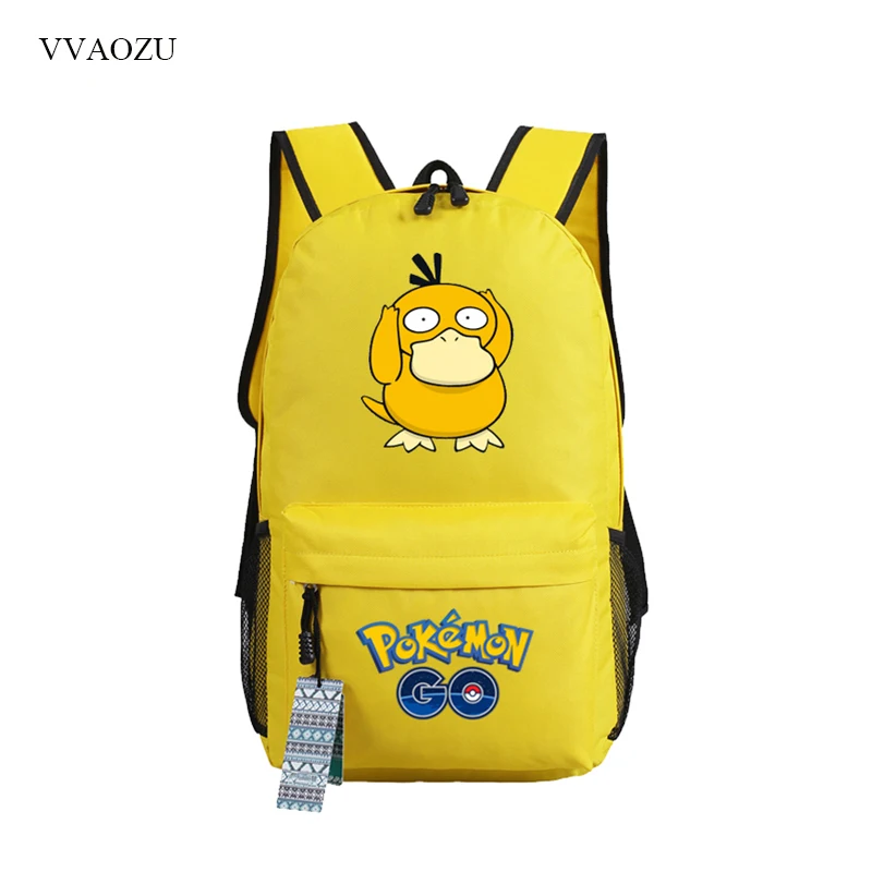 Pokemon Go Psyduck Backpack Fashion Pocket Monster Shoulder Bag Laptop
Backpack Schoolbags for Teenager Girls Boys Travel