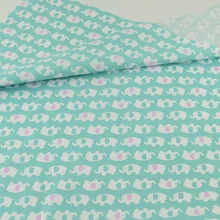 Зеленый слон хлопок Ткань Вышивание Ткань Ремесло teramila Ткань S Tecido лоскутное Постельные Принадлежности Декор ткани стеганой отделкой Текстиль для дома