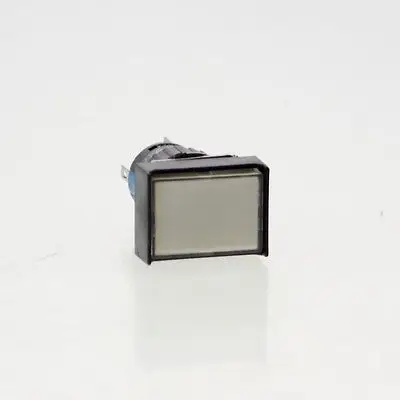 5x Rectangular Panel Mount White Light 16mm Locked Push Button Switch DC 12V