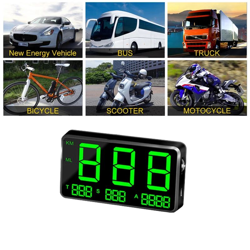 Ikasus Digital GPS Speedometer, Car Universal GPS Heads Up Display, Car