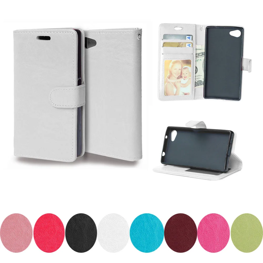 

for Sony Z5C Z5Compact case E 5803 5823 for Sony Xperia Z5 compact Z 5 mini 5compact E5803 E5823 Leather Wallet Flip Phone Cover