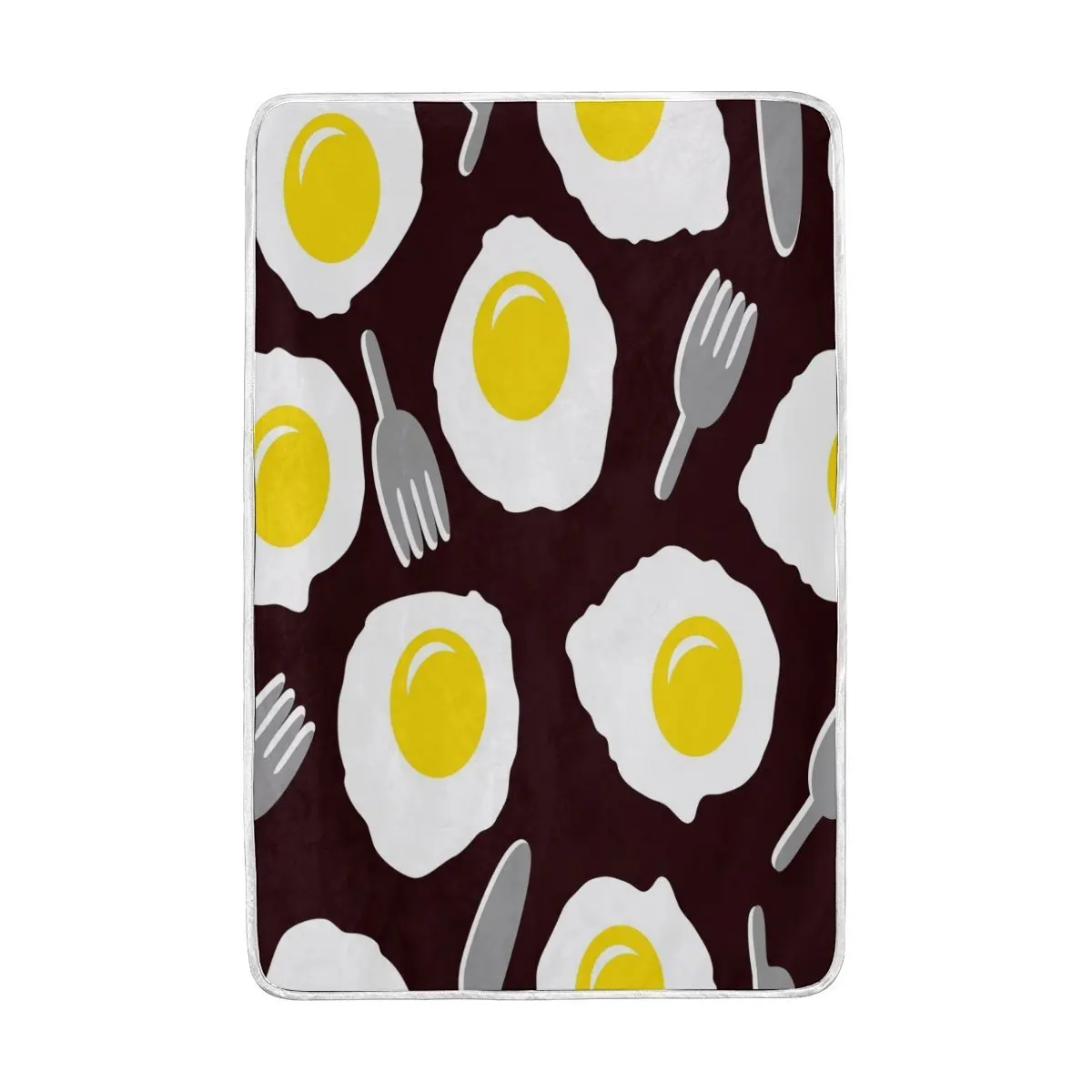 Lovely Egg Fork Blanket Soft Warm Cozy Bed Couch Lightweight Coral