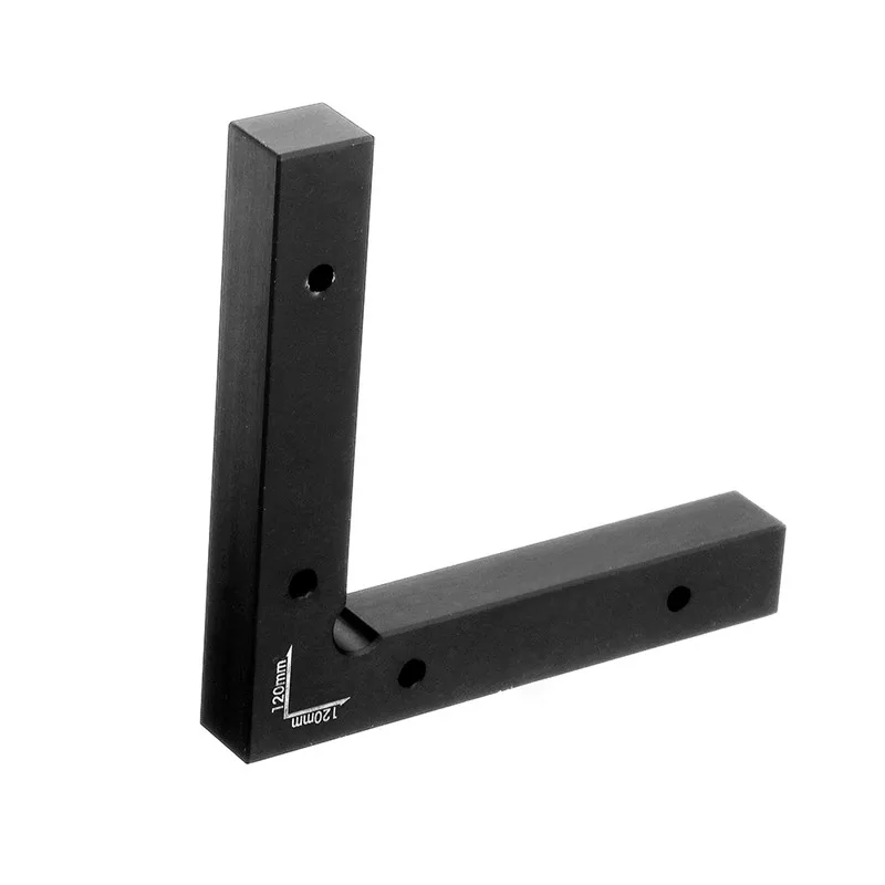 

Aluminium Alloy 90 Degree 120x120mm Clamping Square Woodworking Machinist Square Positioning Right Angle Clamping Measure