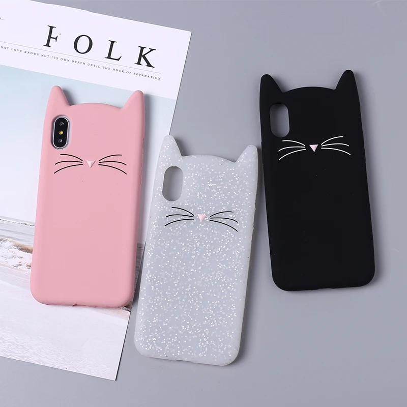 Cartoon Case For iPhone X Coque For iPhone XS Max XR 5 5S
