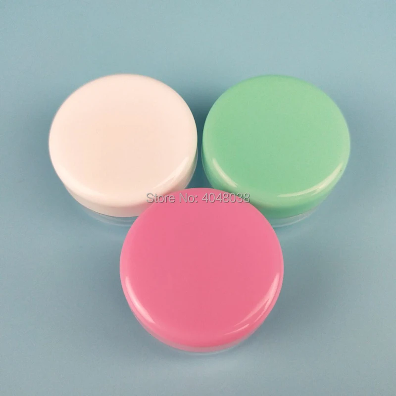 50 pcs Facial Cream Jar PET Plastic Eye Cream Box Empty Cosmetic Refillable Container Facial Scrub Unguent Refillable Box 30 G (2)