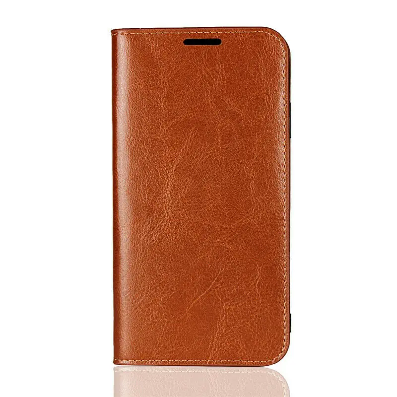 Brown ZEALLION для huawei Honor 9 Lite 8c 8X Max V8 V9 V10 10 Lite Примечание 10 7X 7C 6X 6A 5A из натуральной кожи Crazy Horse кожа флип чехол Крышка - Цвет: Brown