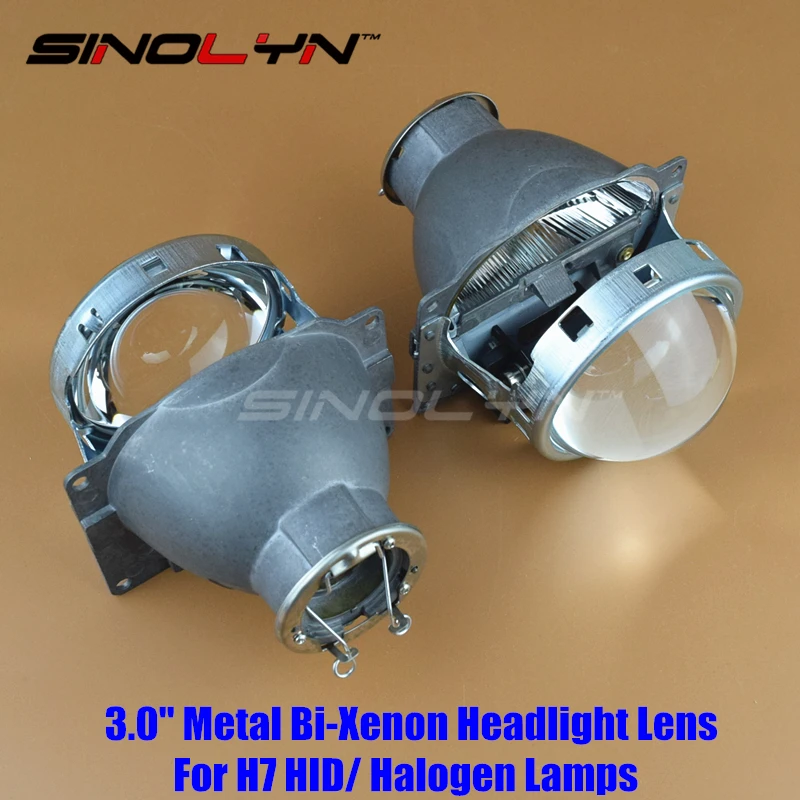SINOLYN 3.0 inch H7 HID Xenon/ Halogen Headlight Bi Xenon Projector