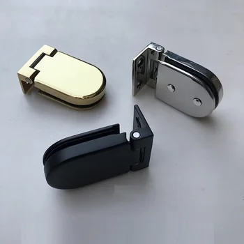 

304 Stainless Steel Glass Door Hinge Glass Shower Doors Hinge Bathroom Replacement Parts Elliptical Glass Door Clamp