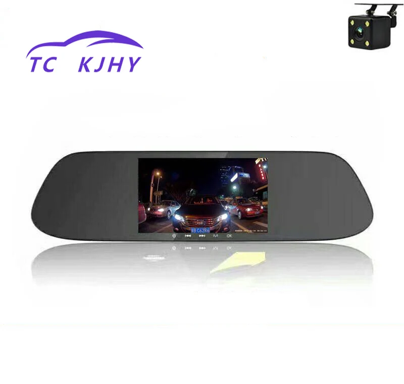 

Auto Night Vision 5 Inch Touch Screen Vehicle Double Recording Hidden High Definition Mounted Traffic Recorder Recorder Display
