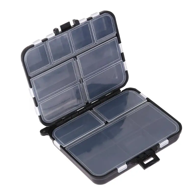 

MIni 5/10/12 Compartments Waterproof Storage Case Box Plastic Fishing Lure Spoon Hook Bait Tackle Fishhook Box Fishing Accessory