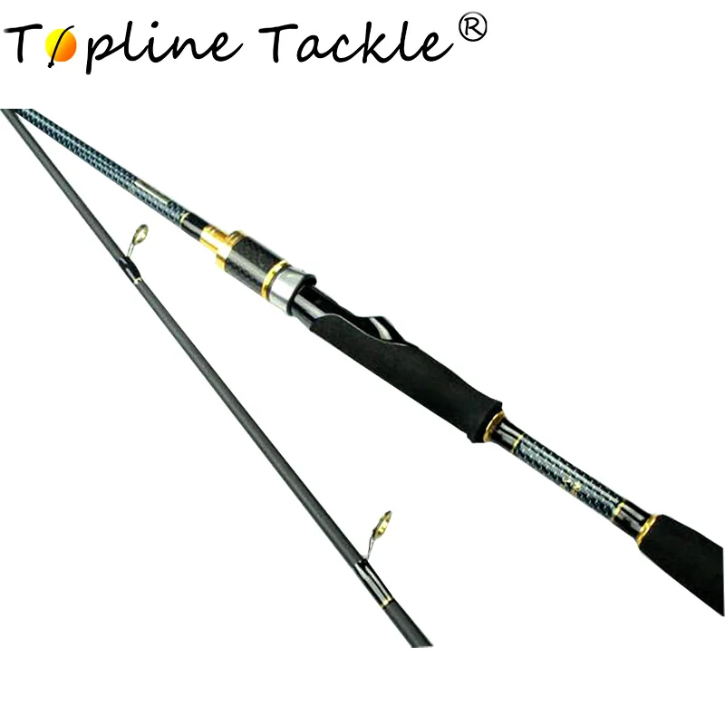 

Topline Tackle 99% Carbon 2 Section Soft Lure Fishing Rod 1.8M 2.1M 2.4M C.W 10-30G Baitcasting Fishing Rod Pesca Tackle Shop