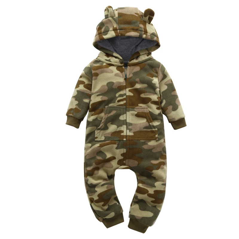 Otoño e Invierno bebé recién nacido ropa de bebé polar mono niños mameluco con capucha oso azul gris bebé Bebe Menino Macacao Otoño e Invierno bebé recién nacido ropa de bebé polar mono niños mameluco con capucha oso azul gris bebé Bebe Menino Macacao