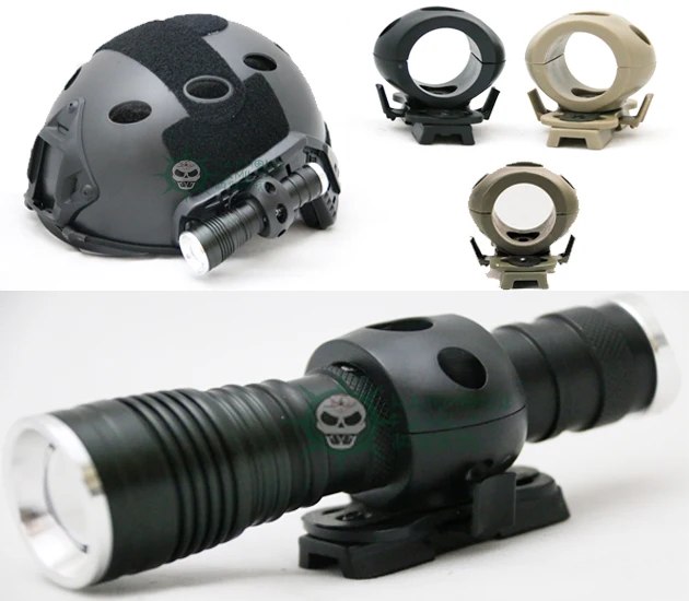 OPS CORE Single Clamp FAST tactical helmet side rail flashlight fixture