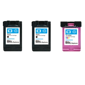 

664 ink cartridge 3 Pcs Ink Cartridge For HP 664XL Black & Tri-color For HP DeskJet 1115 2135 3635 1118 2138 3636 3638 4536 467
