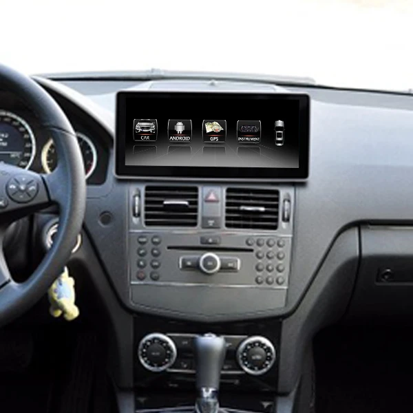 OZGQ 10,25 дюймов Android ips экран Автомобильный мультимедийный плеер gps головное устройство Авторадио Навигация для 2007-2011 Mercedes benz C200 w204