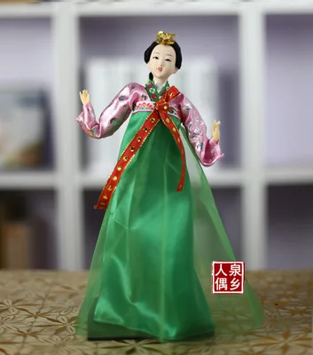 Корейский шелк кукла Особенности северные корейские орнаменты платье в ...