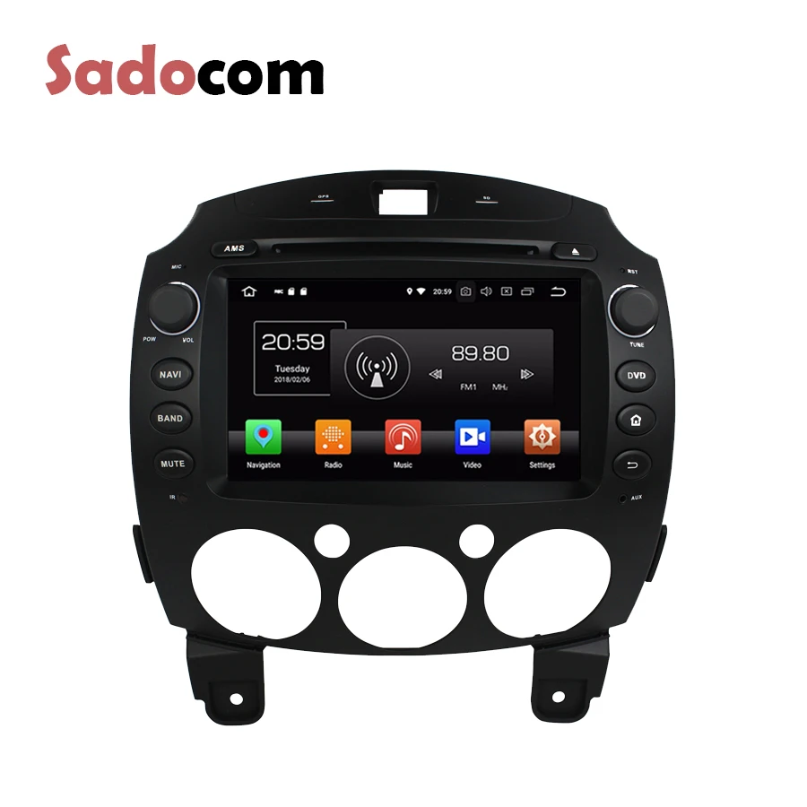 IPS Android 8 0 ядер 4G + 64 ГБ Автомобильный мультимедийный dvd плеер GPS карта RDS Авто радио