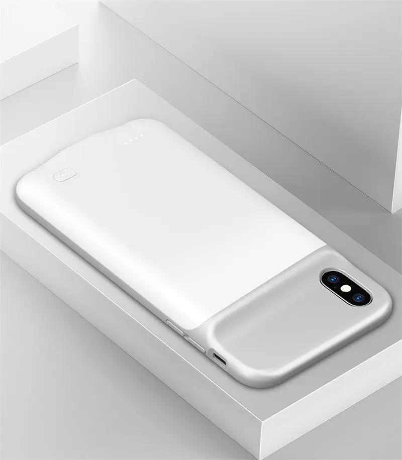 6500mAh Slim Silicone shockproof Battery Charger Cases for iPhone XS Max XR X Power Bank Case External Pack Backup charger case 6500mAh Slim Silicone shockproof Battery Charger Cases for iPhone XS Max XR X Power Bank Case External Pack Backup charger case