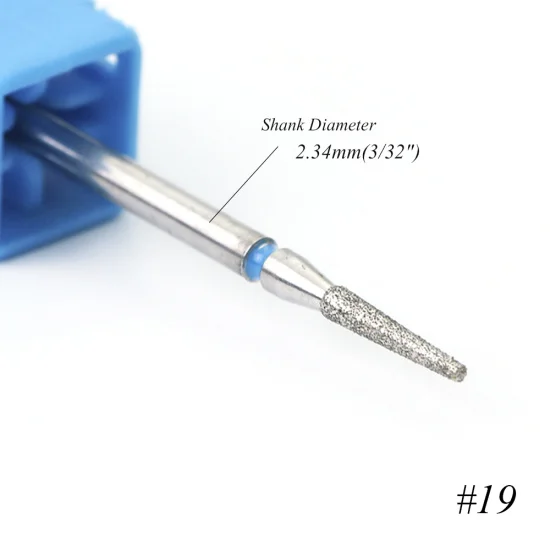 STZ 1 шт. алмазные сверла для кутикулы ногтей электрическая фреза для удаления напильников инструменты для маникюра#01-29 - Цвет: 19