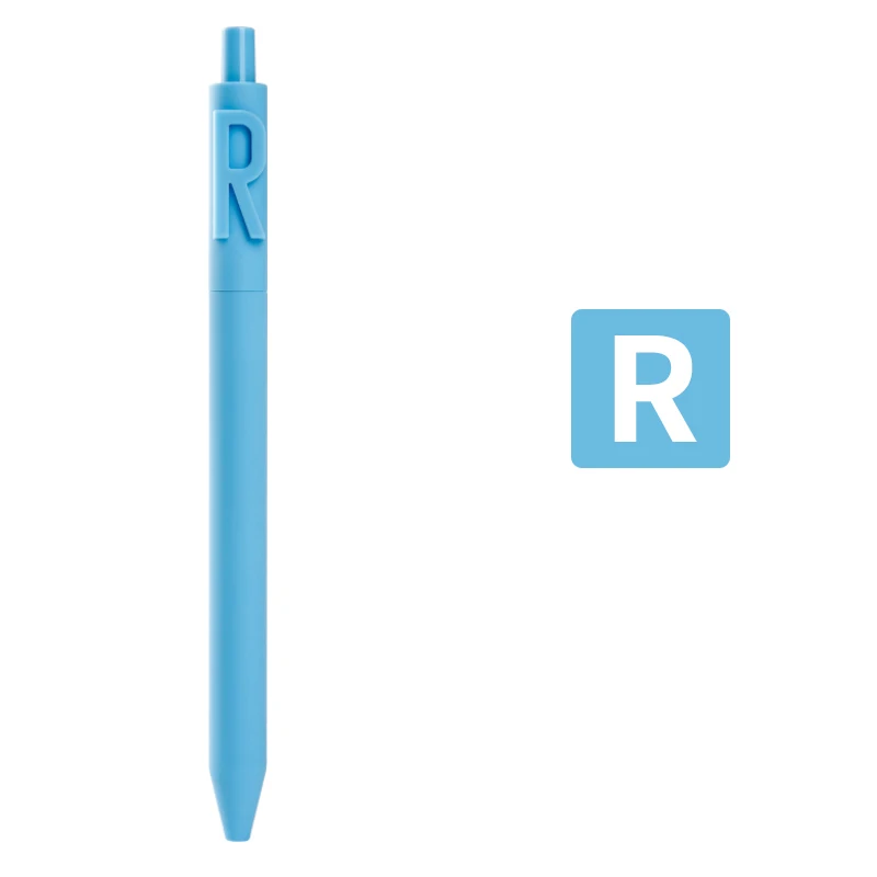 Kaco гелевая ручка для творчества Алфавит A-Z номер 0-9 черные чернила 0,5 мм тонкая точка дети студент ручки для письма школьные офисные принадлежности - Цвет: R