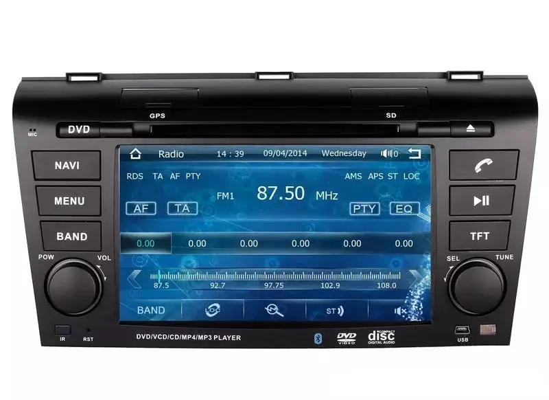 Cheap 8" Car DVD player with GPS(optional),BT,Canbus,car multimedia headunit audio Radio stereo for MAZDA3 2004 2005 2006 2007 2008 3