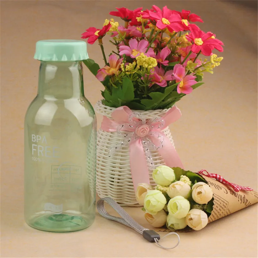 

Zero Portable Leak-proof Bike Sports Unbreakable 350ml Plastic Water Bottle