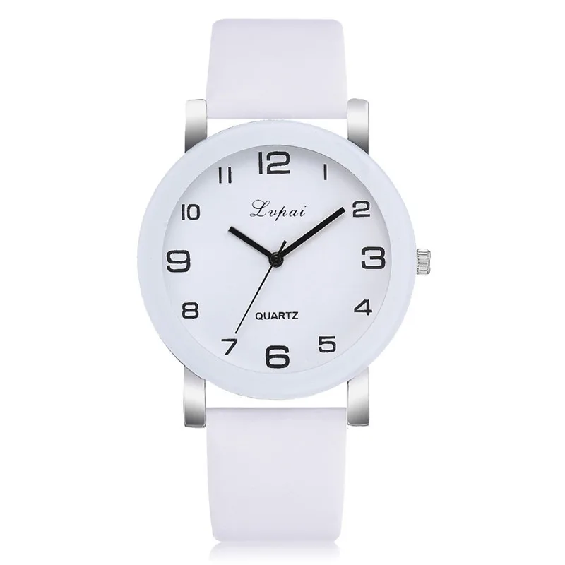 Lvpai брендовые кварцевые часы для женщин роскошный белый браслет часы Женское платье креативные часы Новинка Relojes Mujer A4 - Цвет: Белый
