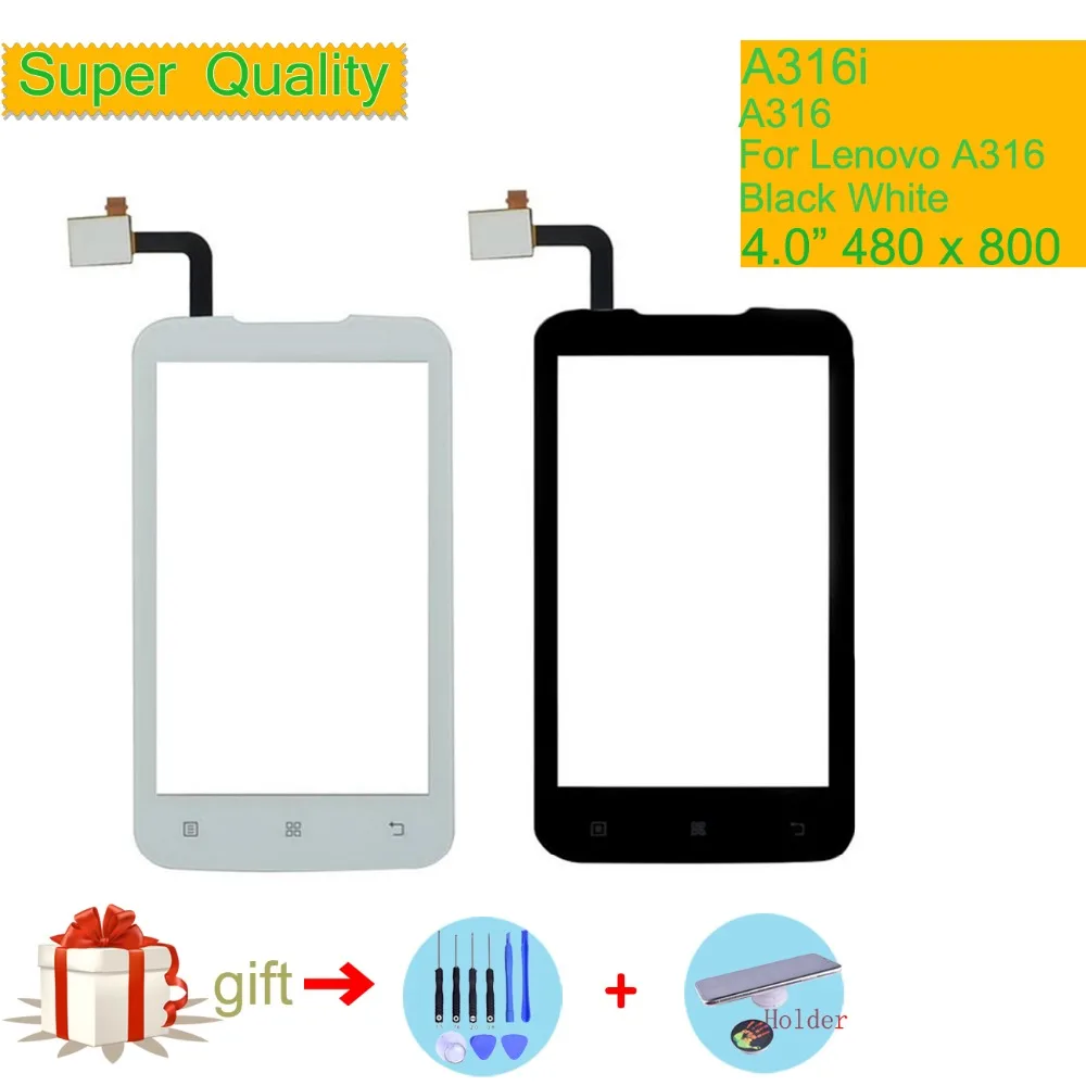 

Original For Lenovo A316 A316i Touch Screen Digitizer Touch Panel Sensor Front Outer Glass Lens Touchscreen NO LCD 4.0