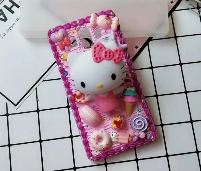 Для iphone 8/7 plus DIY чехол 3D KT cat Чехол Для Телефона iphone 7/6 6s плюс шоколадные конфеты ручной работы чехол подарки для девочек для iphone X