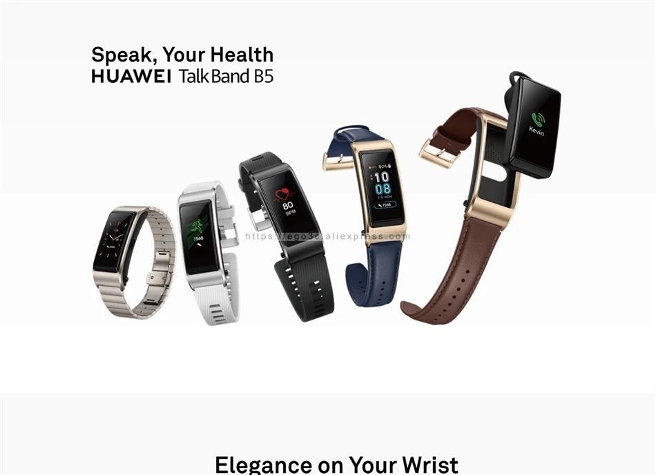 Huawei TalkBand B5 Talk Band B5 Bluetooth умный Браслет цветной экран здоровье водонепроницаемый Сенсорный экран полный сенсорный научный сон