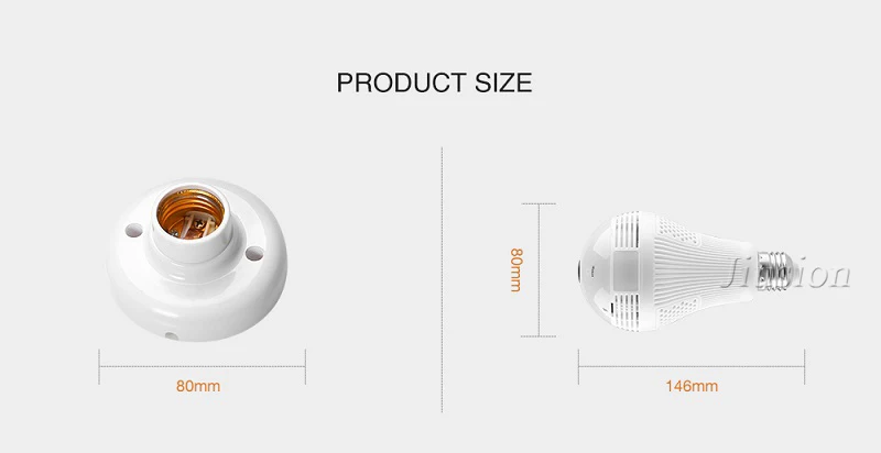 360 Degree Panorama Video Camera Wifi IP Light Bulb Surveillance Cam Recorder 21 17