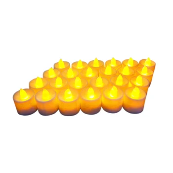 

24pcs Flameless LED Tea Light Candles Bright Flickering Battery Powered Fake Candles PAK55