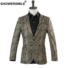 SHOWERSMILE Leopard Print Blazer Men Stage Jacket British Plus Size 3XL Spring One Button Dance Stage Costumes For Singers SHOWERSMILE Leopard Print Blazer Men Stage Jacket British Plus Size 3XL Spring One Button Dance Stage Costumes For Singers
