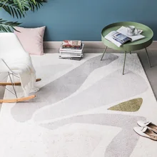 Ins французский шик Дания гостиная ковер для гостиной Геометрическая полоса прикроватный ковер белый геометрический современный коврик дизайн скандинавский стиль