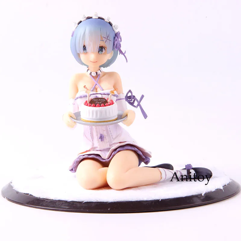 

Re:Life in a Different World from Zero Rem Birthday Cake Ver. Action Figure Re Zero PVC Collectible Model Toy Decoration Doll