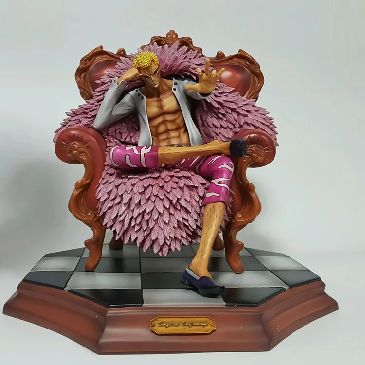 1 шт. японского аниме одна деталь GK donquixote doflamingo сидя положение статуя Ver. 1/7 Масштаб ПВХ фигурка модель игрушки куклы