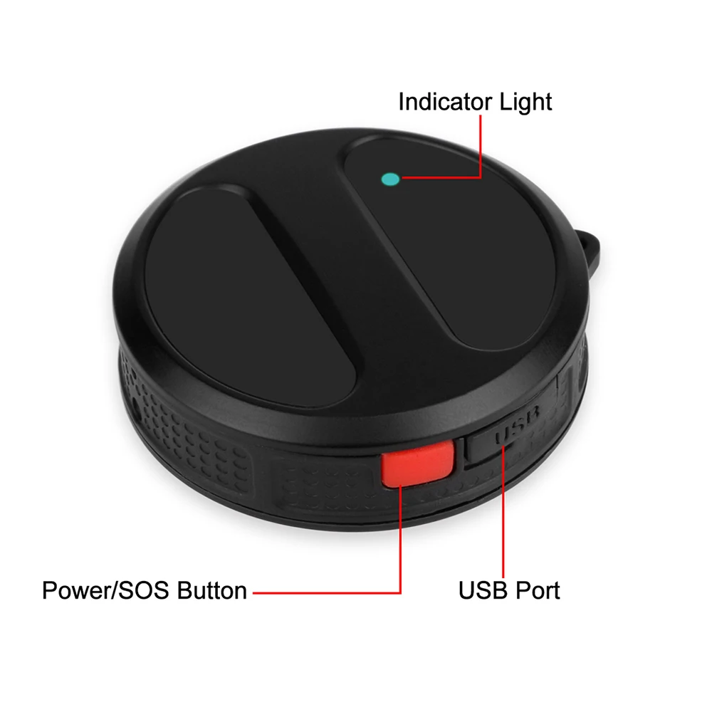 Mini rastreador GPS para niños, dispositivo de seguimiento de activos personales para ancianos, geovalla LBS SOS, resistente al agua IP65, aplicación Web gratuita - Imagen 5