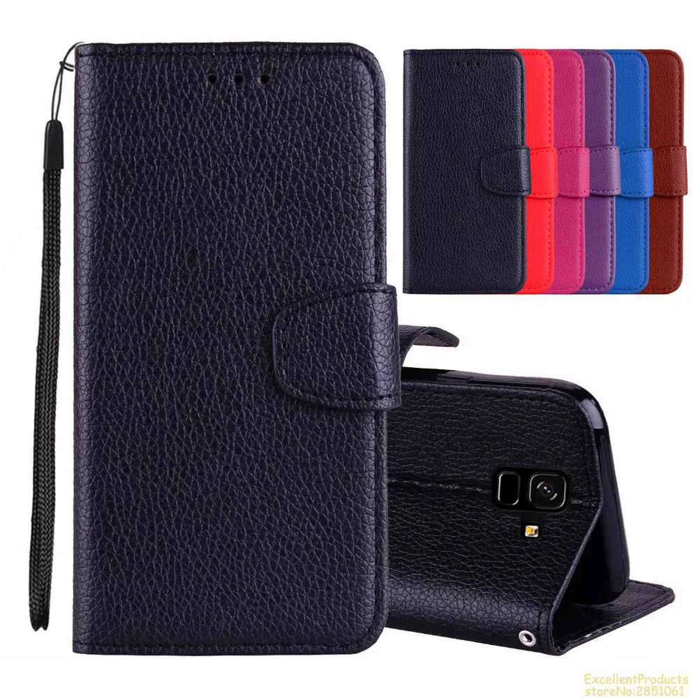 

phone Case For Samsung A6 PLUS 2018 Cover Luxury Litchi Pattern Leather Flip Wallet case For Samsung A6 PLUS 2018 Fundas hoesje