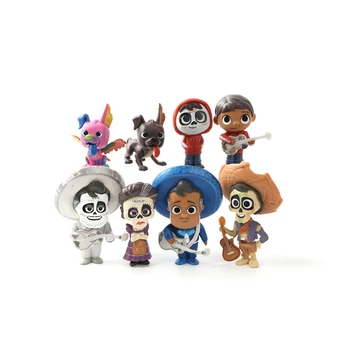 

8pcs/lot Movie Coco Pixar Miguel Riveras Action Figure Toys PVC Characters Figure Toys Collectors Miguel Ernesto Cruz Hector Toy